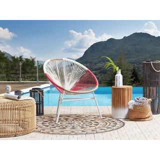 Beliani Gartenstuhl aus PE Rattan Modern ACAPULCO  