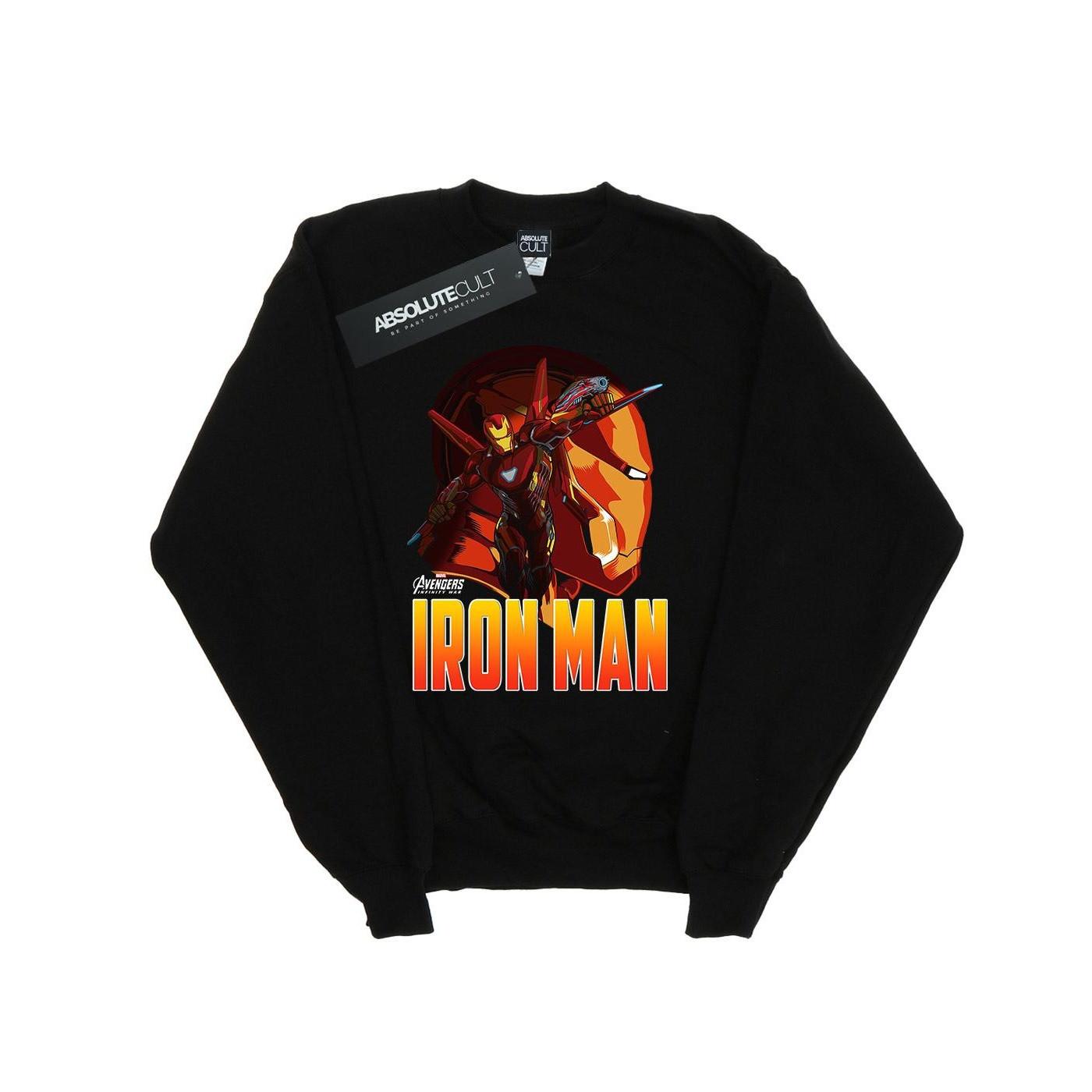 Image of Avengers Infinity War Iron Man Character Sweatshirt Mädchen Schwarz 128