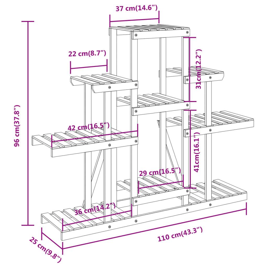 VidaXL portafiori Legno  