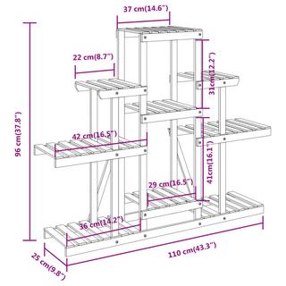 VidaXL portafiori Legno  