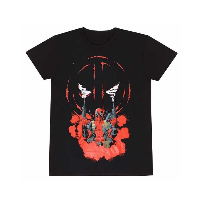 Image of T-shirt - Deadpool - Smoking Herren Schwarz L