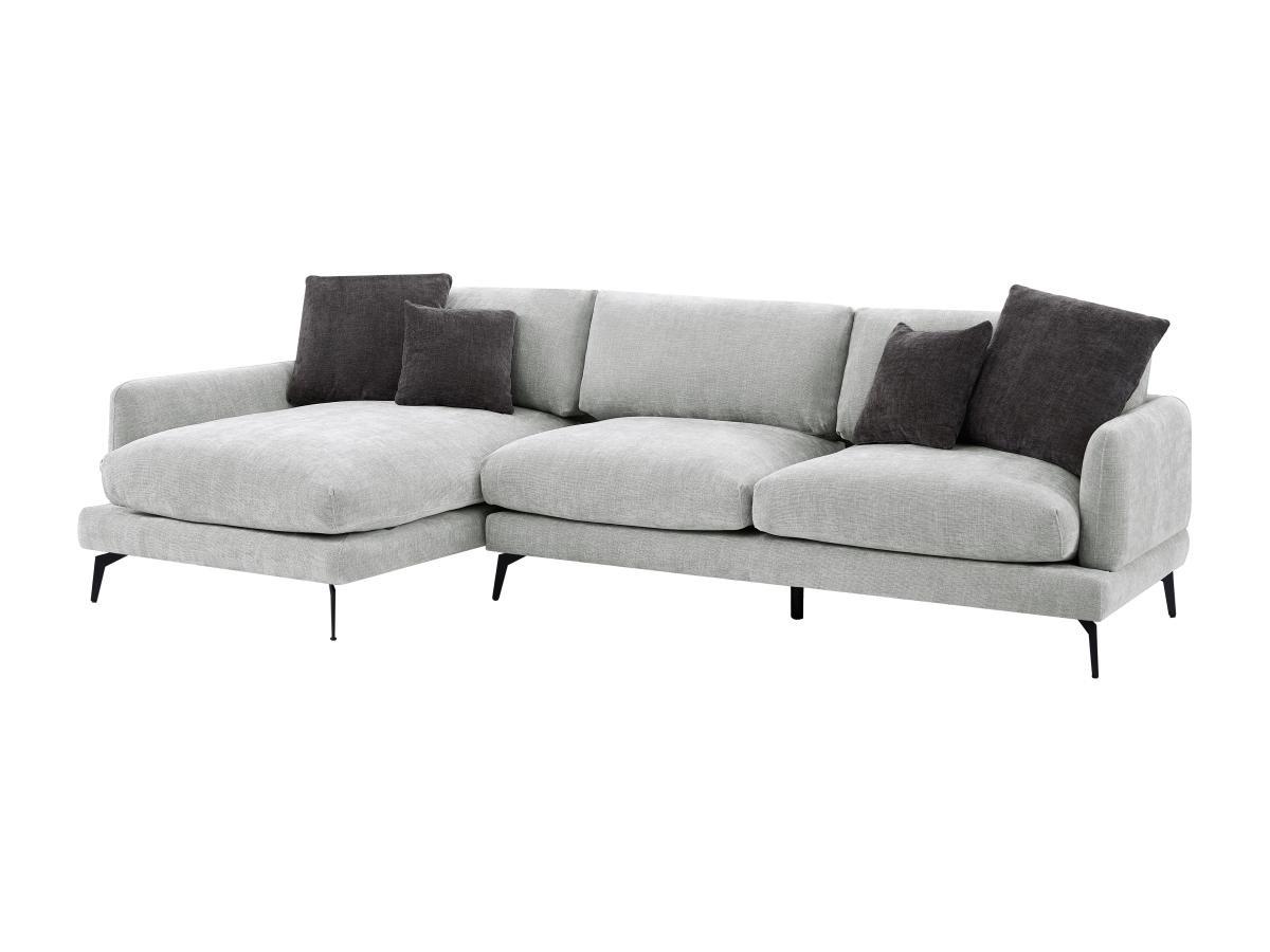 Image of Ecksofa - Ecke links - Strukturstoff - Hellgrau - ROCALTA Ecksofa - Ecke links - Strukturstoff - Hellgrau - ROCALTA