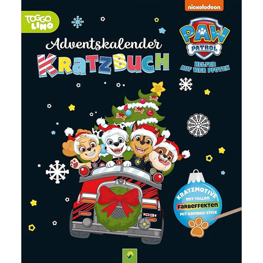 Paw Patrol - Adventskalender-Kratzbuch