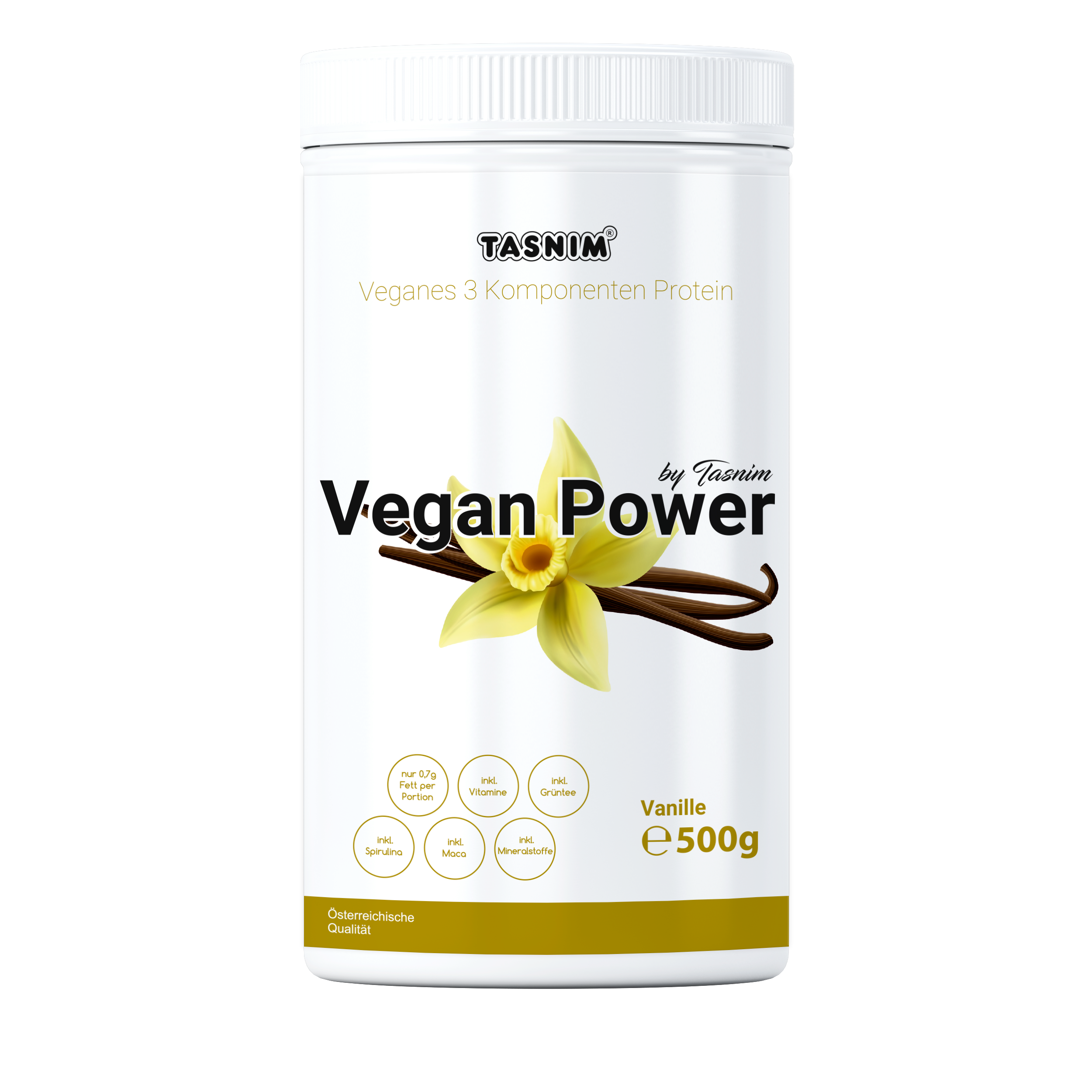 Tasnim  Vegan Power Protein Vanille Tasnim - 500g 