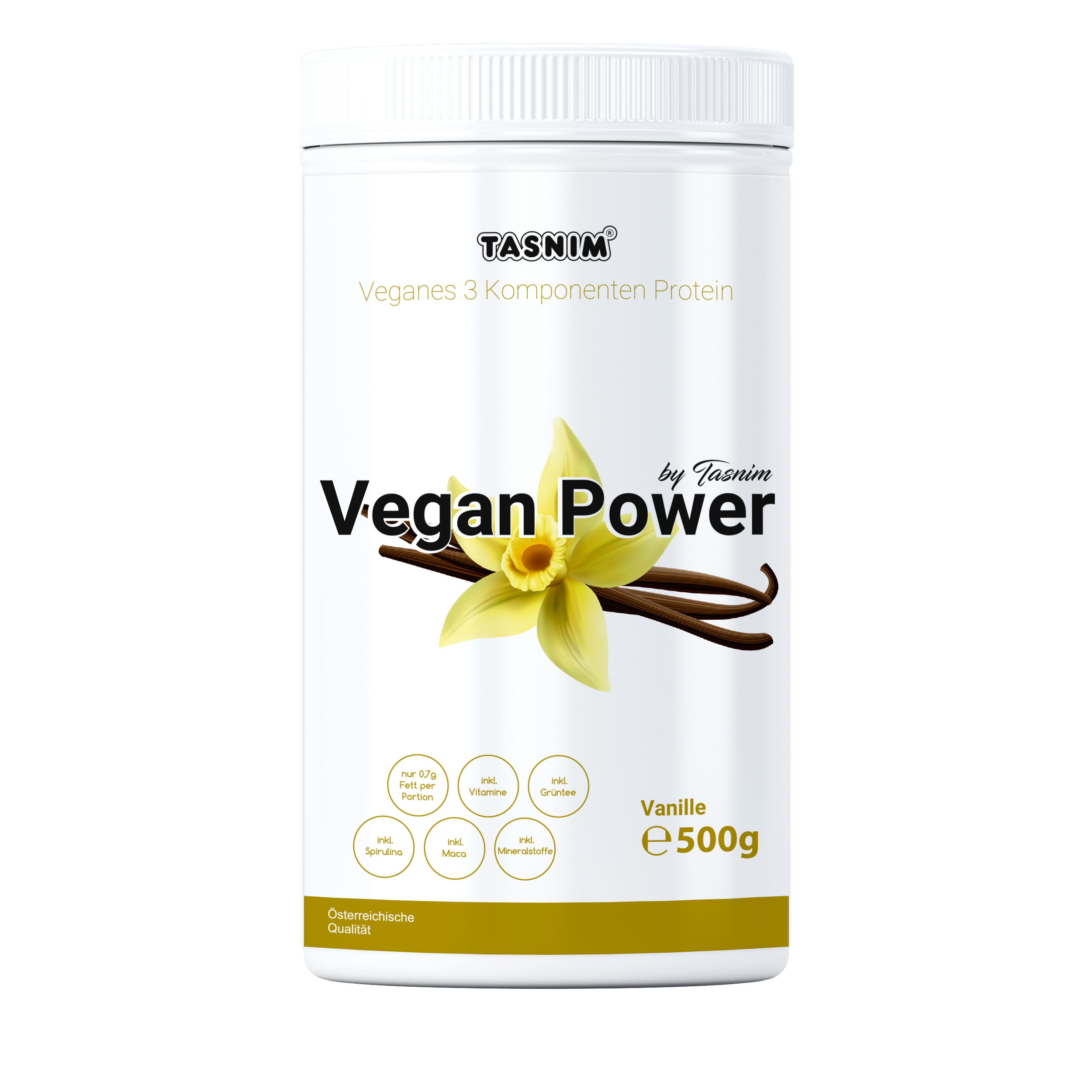 Image of Vegan Power Protein Vanille – 500g Unisex 500g
