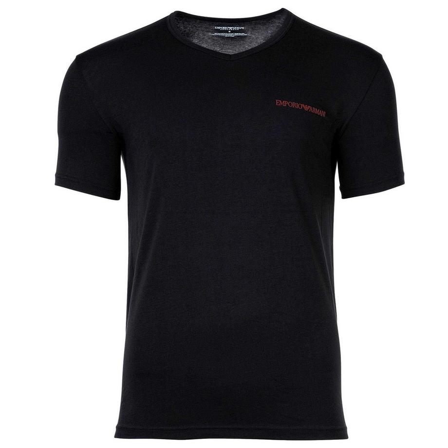 EMPORIO ARMANI Core Logoband V-Ausschnitt T-Shirt 2er Pack  