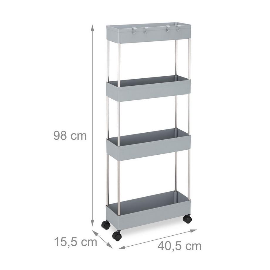 B2X Carrello a nicchia con 4 livelli  