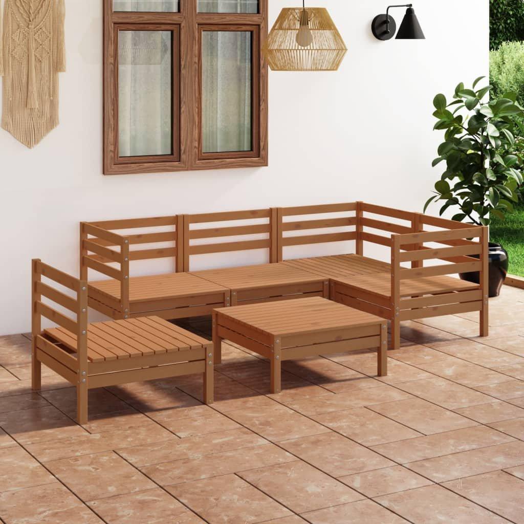 VidaXL Mobilier de jardin bois de pin  