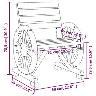 VidaXL Gartenstuhl holz  