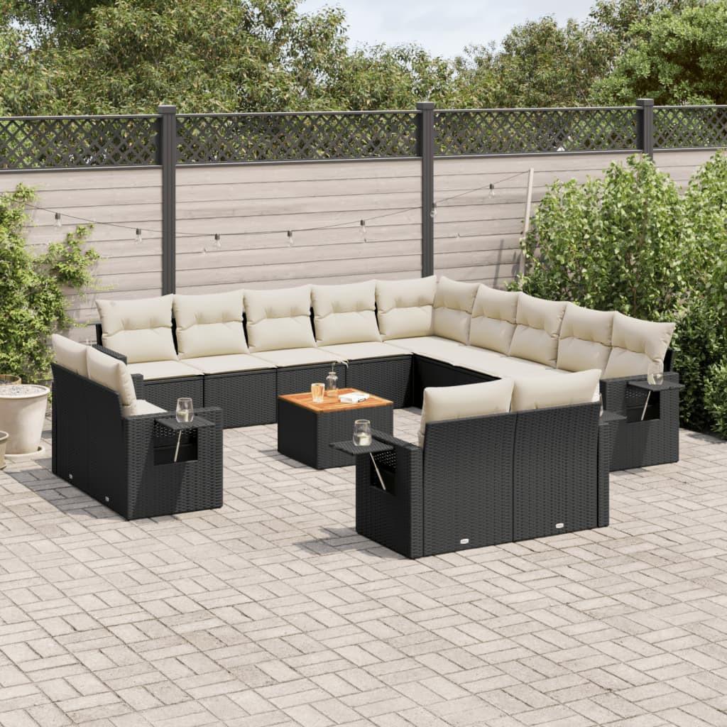 VidaXL set divano da giardino Polirattan  