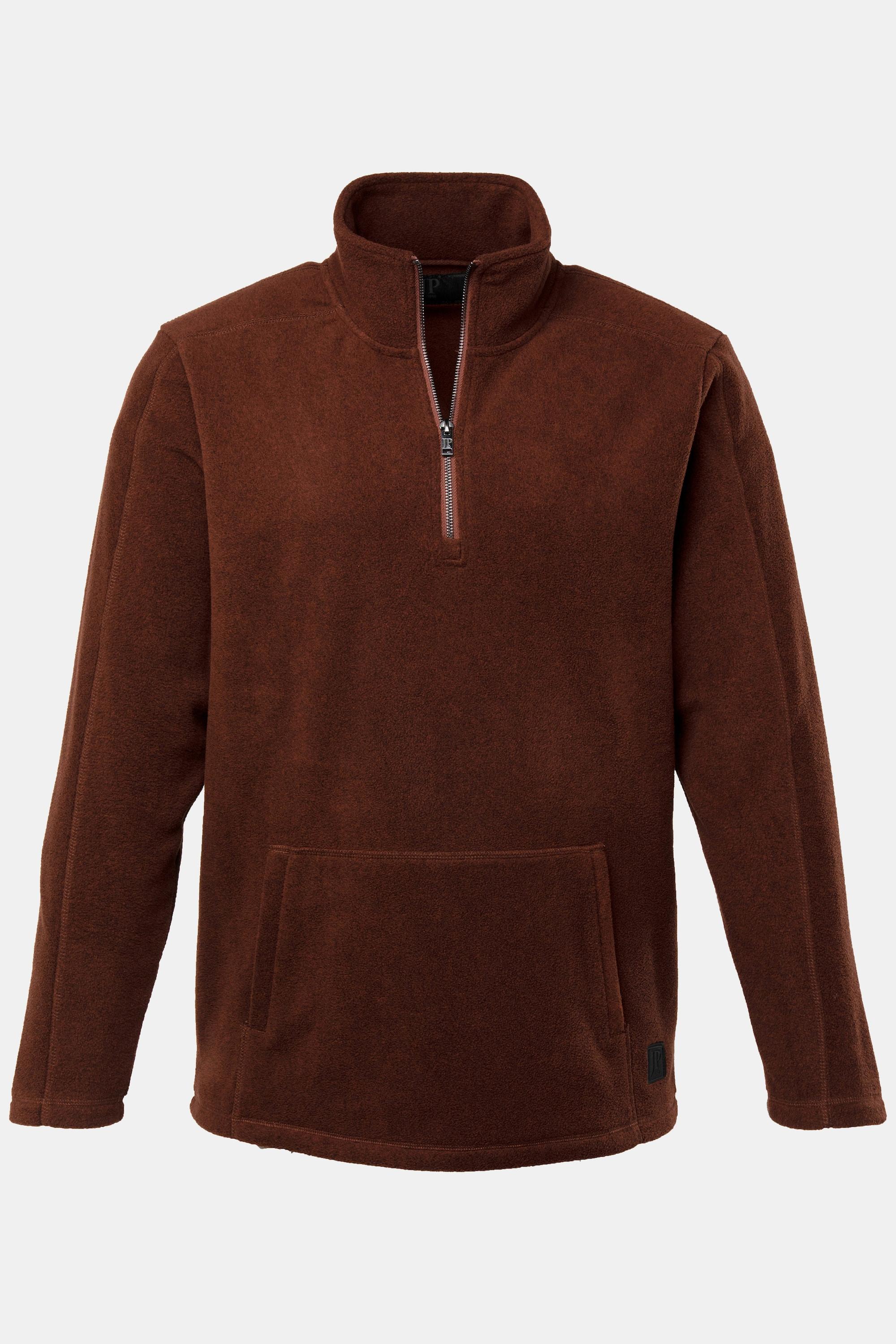 JP1880  Fleece-Troyer, Zippkragen 