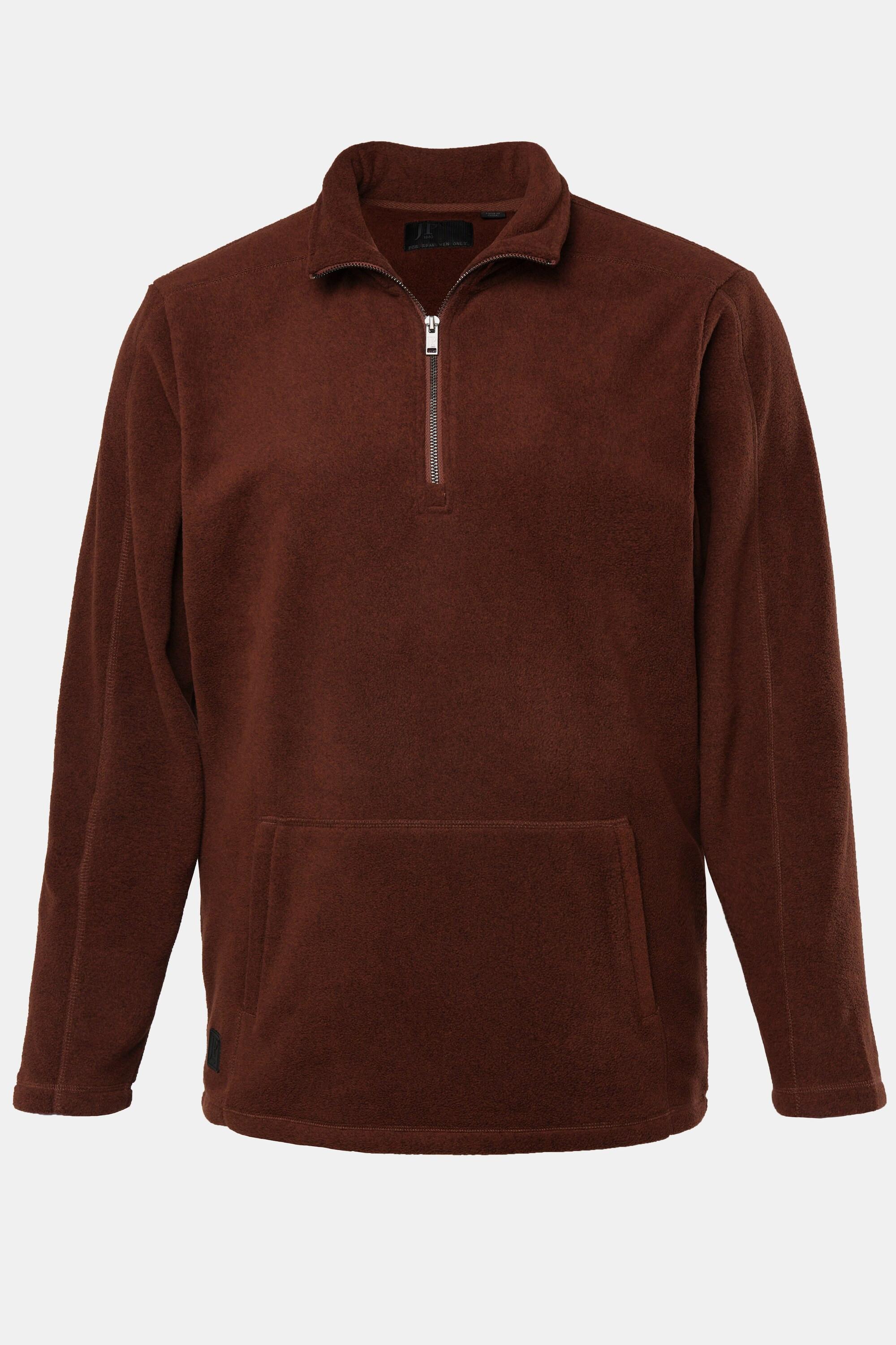 JP1880  Fleece-Troyer, Zippkragen 