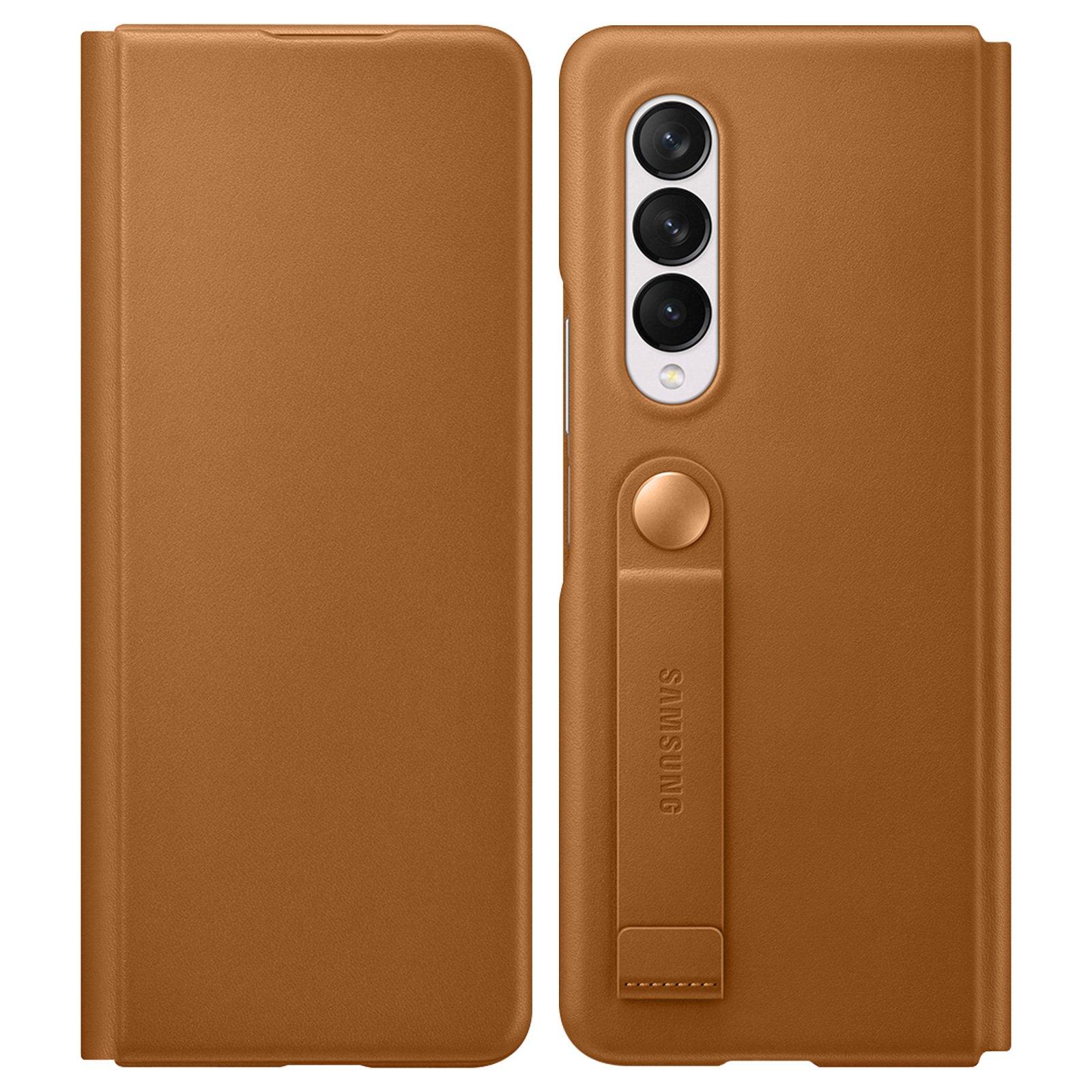 Image of Leather Cover Galaxy Z Fold3 5G Braun