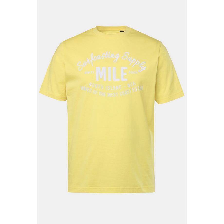 JP1880 Halbarm Brust Print Rundhals T-Shirt  