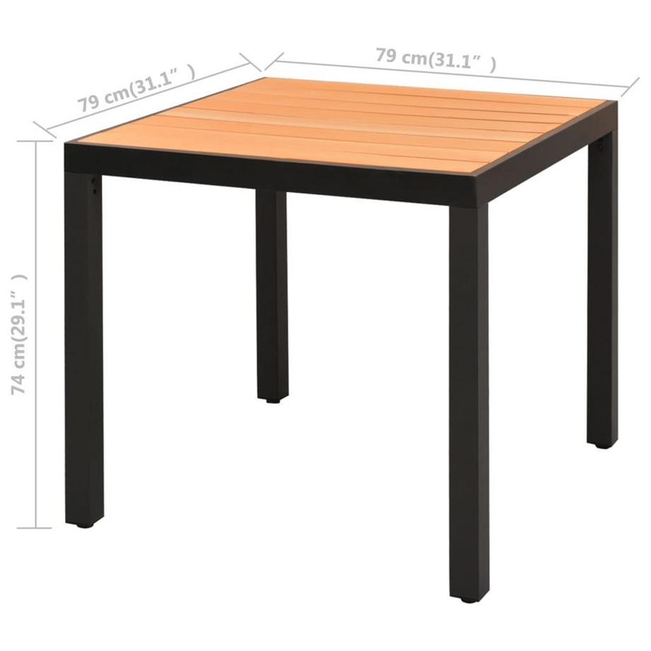 VidaXL set da pranzo PVC  