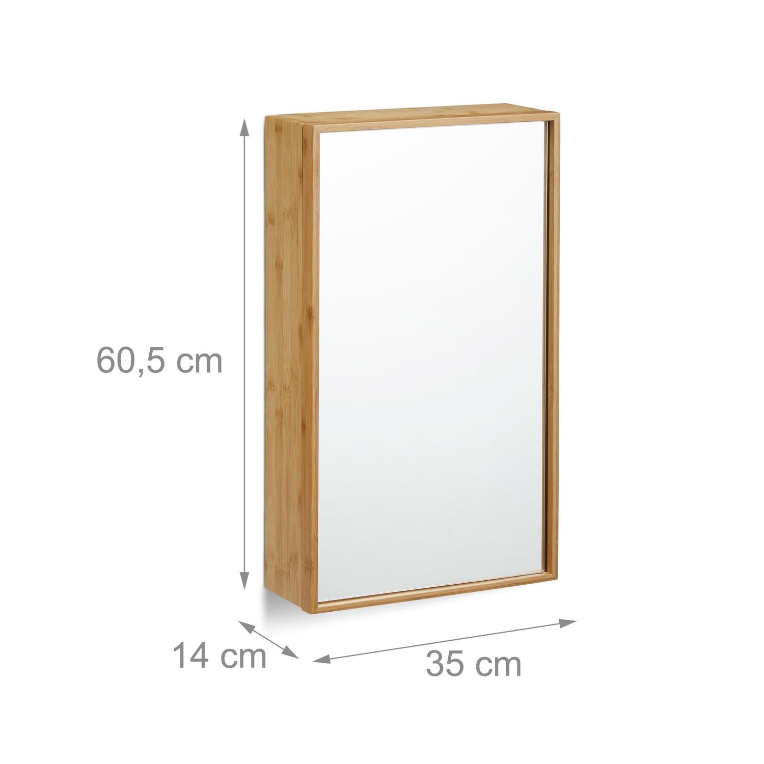 B2X Armoire à miroir avec porte pour salle de bain  