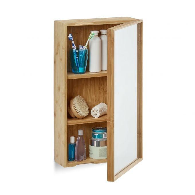 B2X Armoire à miroir avec porte pour salle de bain  