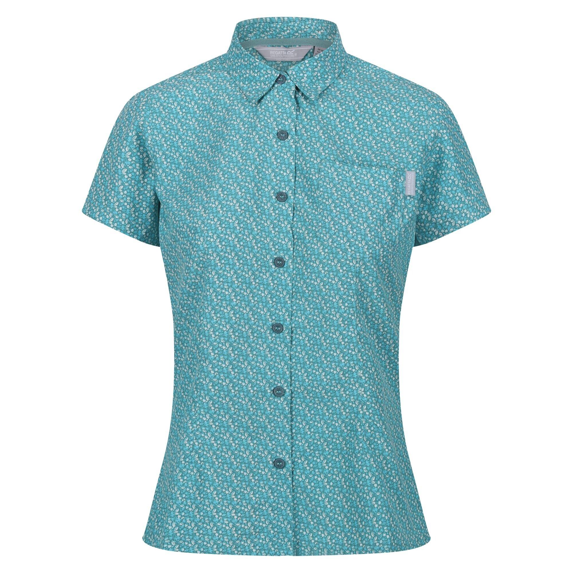 Image of Mindano Vii Hemd Kurzärmlig Damen Hellblau 36