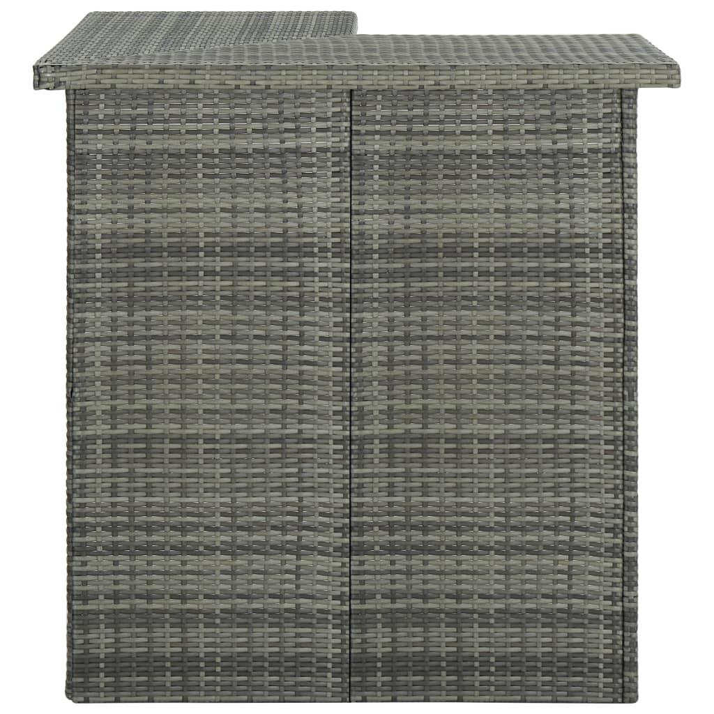 VidaXL Stehtisch poly-rattan  