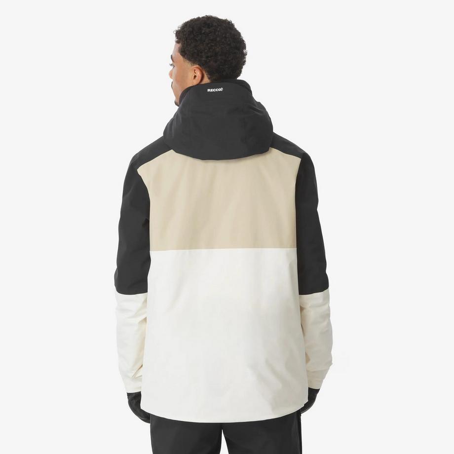 WEDZE  Veste de ski et snowboard chaude et respirante All Mountain homme, AM 500 BEIGE 