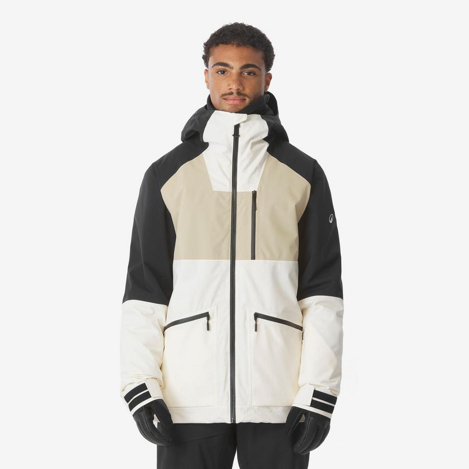 Veste de ski et snowboard chaude et respirante All Mountain homme, AM 500 BEIGE