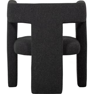 mutoni Fauteuil Tiwa Bouclé gris foncé  