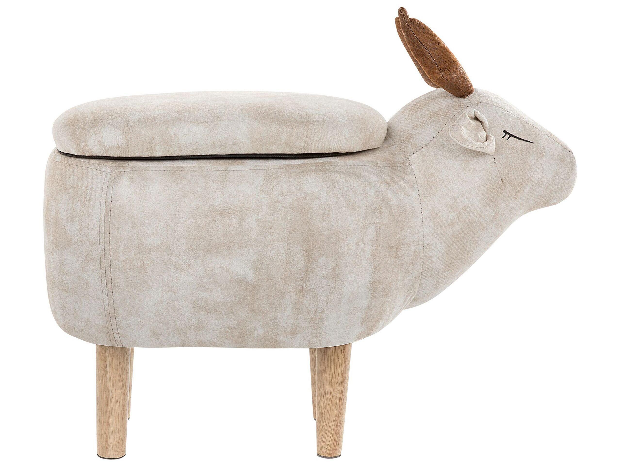 Beliani Hocker aus Polyester Modern REINDEER  