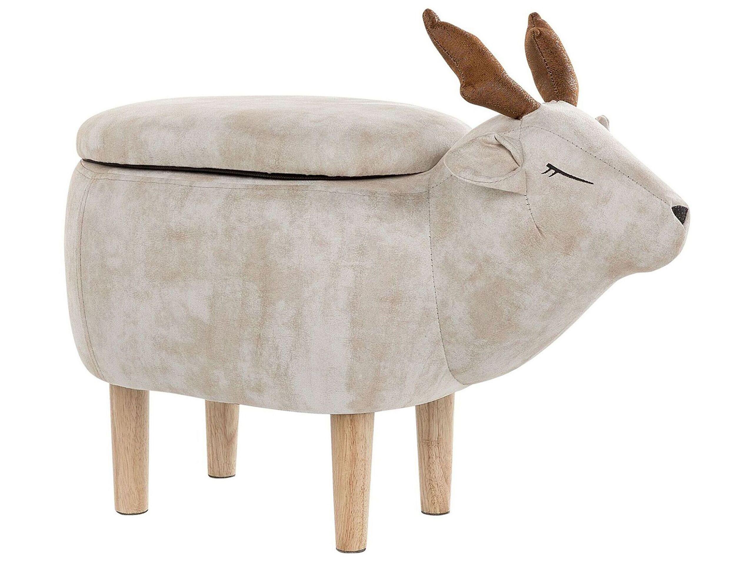 Beliani Repose-pied en Polyester Moderne REINDEER  