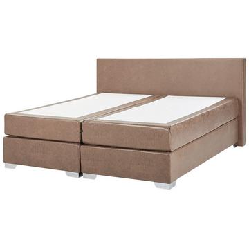 Lit Boxspring en Cuir PU Rétro PRESIDENT