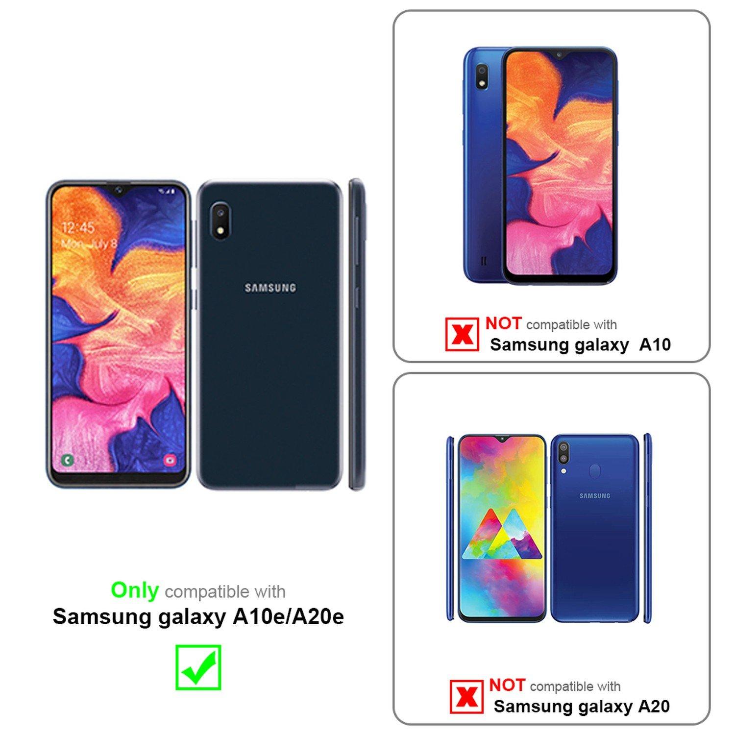 Cadorabo  Housse compatible avec Samsung Galaxy A10e / A20e - Coque de protection avec fermeture magnétique, fonction de support et compartiment pour carte 