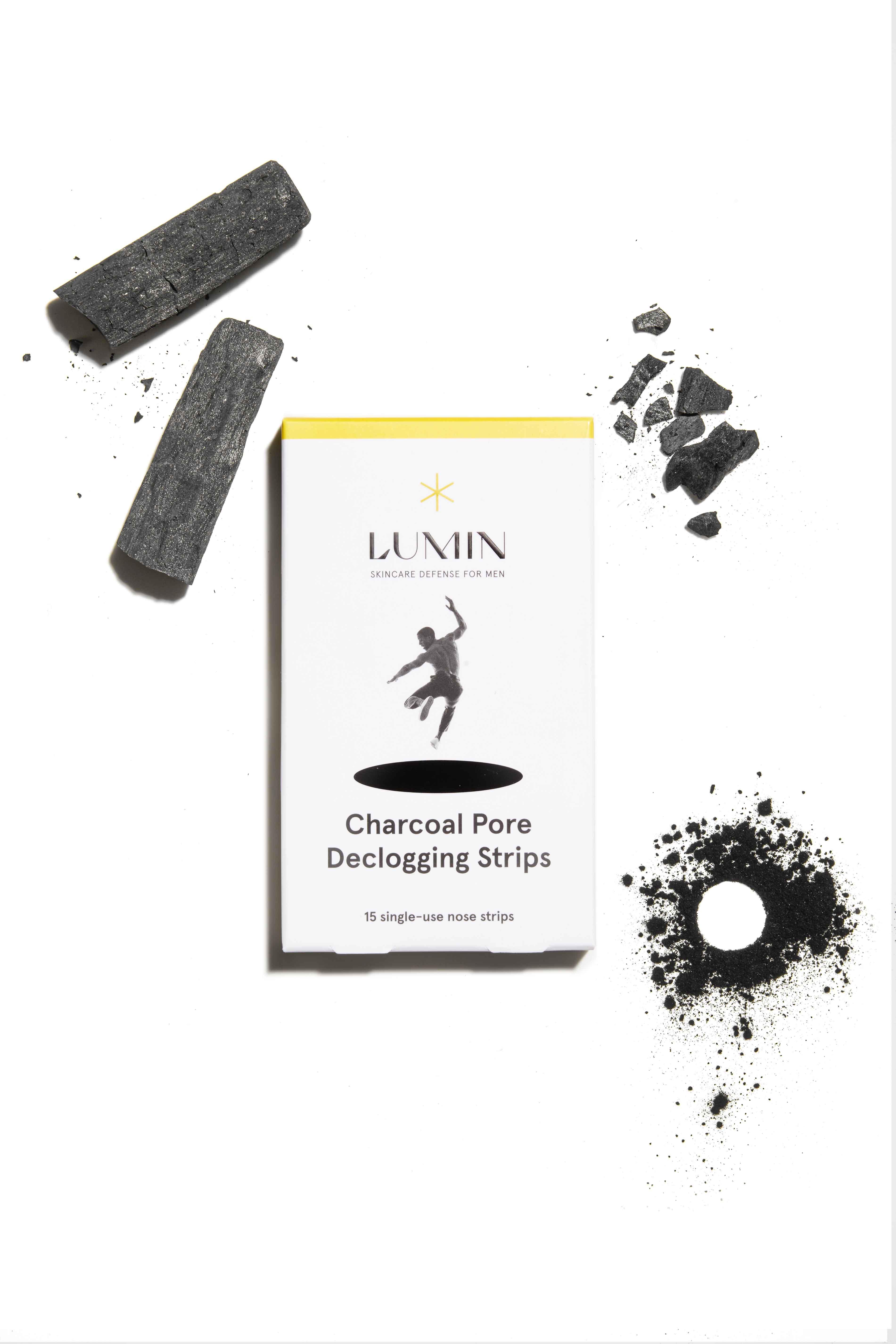 Lumin Skincare  Charcoal Pore Declogging Strips (Paquet de 15) 