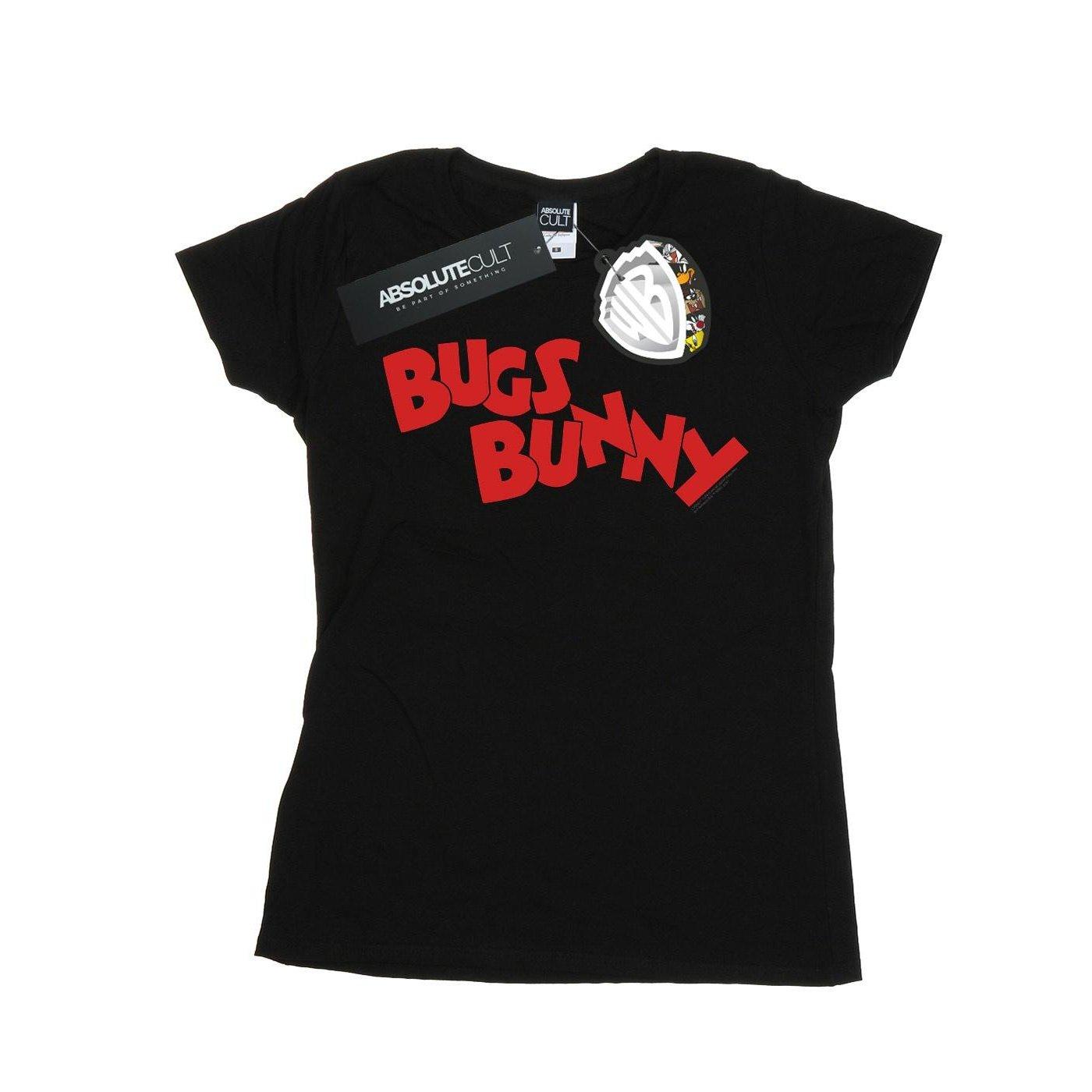 Image of Bugs Bunny Name Tshirt Damen Schwarz M