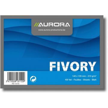 AURORA Karteikarten liniert A6 42720 weiss 100 Stück