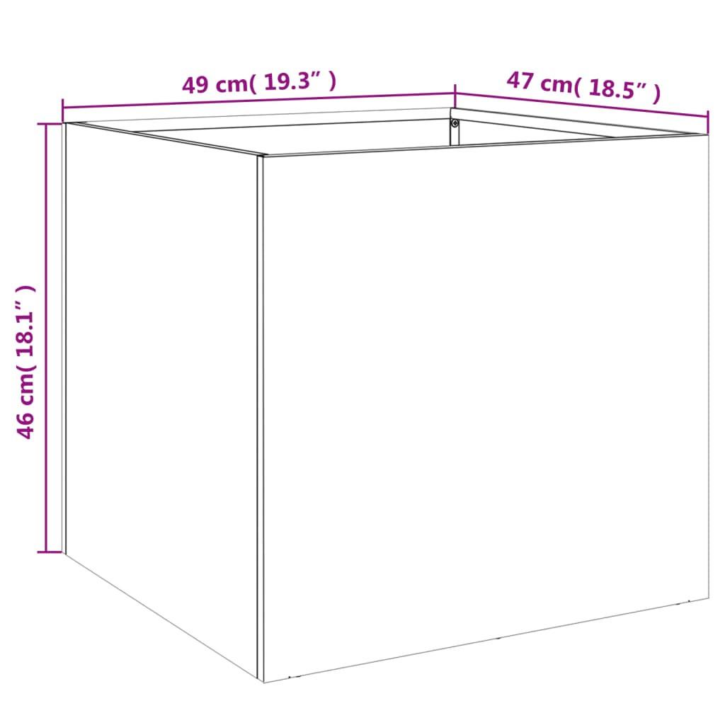 VidaXL Jardinière acier  