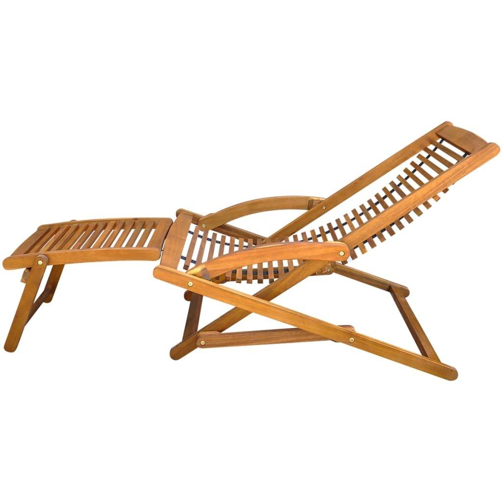 VidaXL Chaise longue bois  