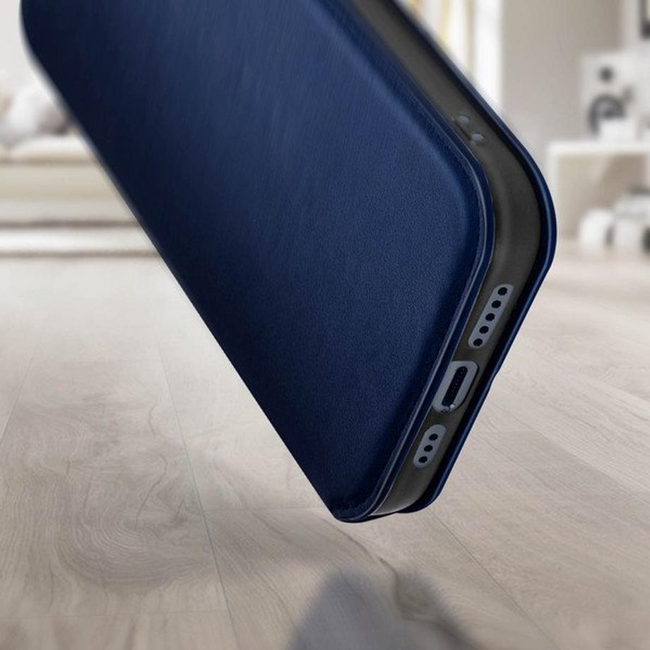 Avizar  Étui iPhone 14 Porte-cartes Bleu Nuit 