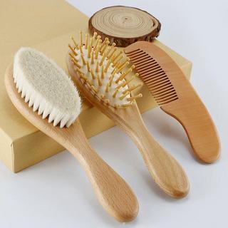 B2X  Bürstenset für Baby - Holz - 3 Stück 