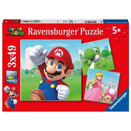 Ravensburger  Puzzle Ravensburger Super Mario 3 X 49 Teile 