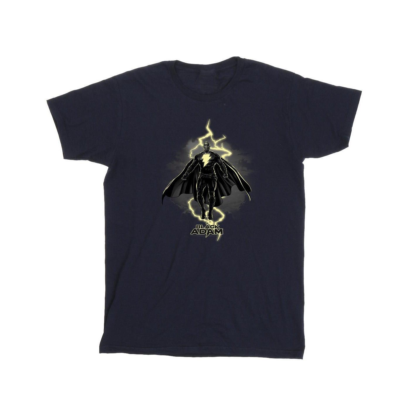 Image of Black Adam Hovering Bolt Tshirt Herren Marine XL