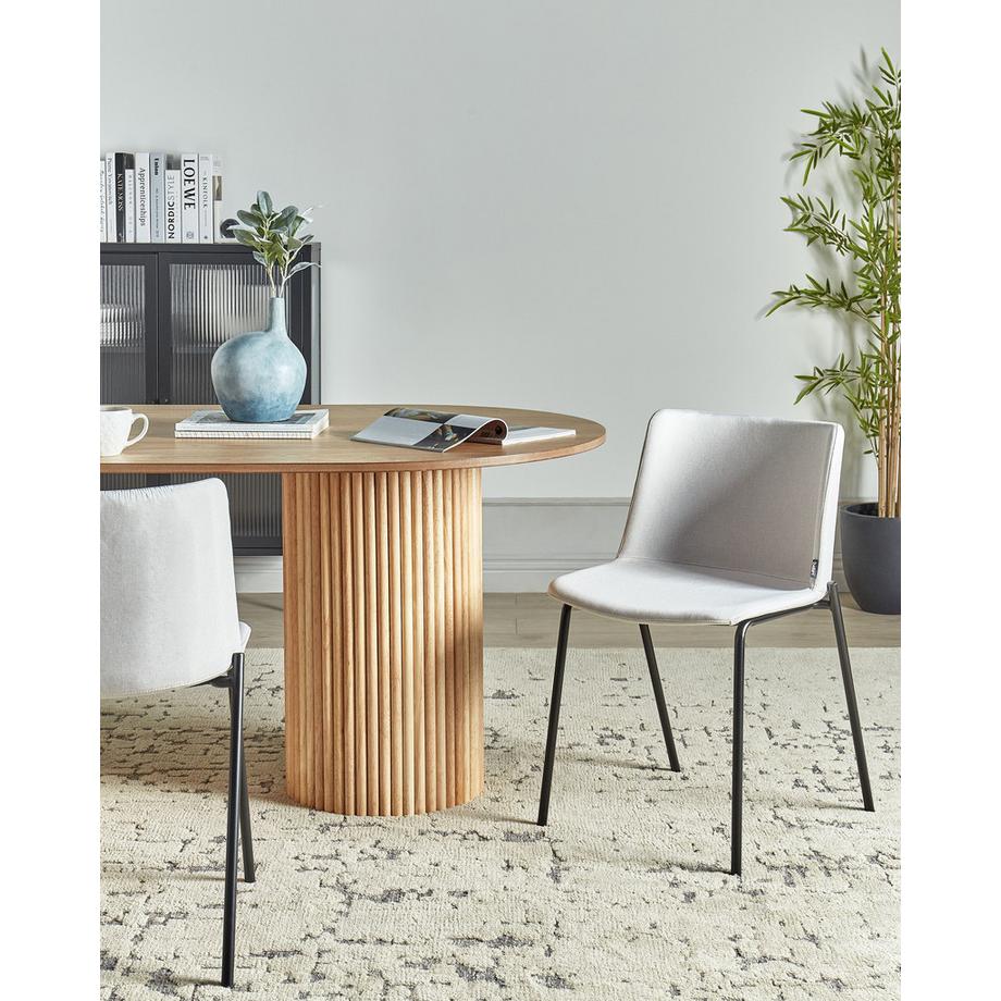 Beliani Set di 2 sedie da pranzo en Tessuto Classico ESBON  