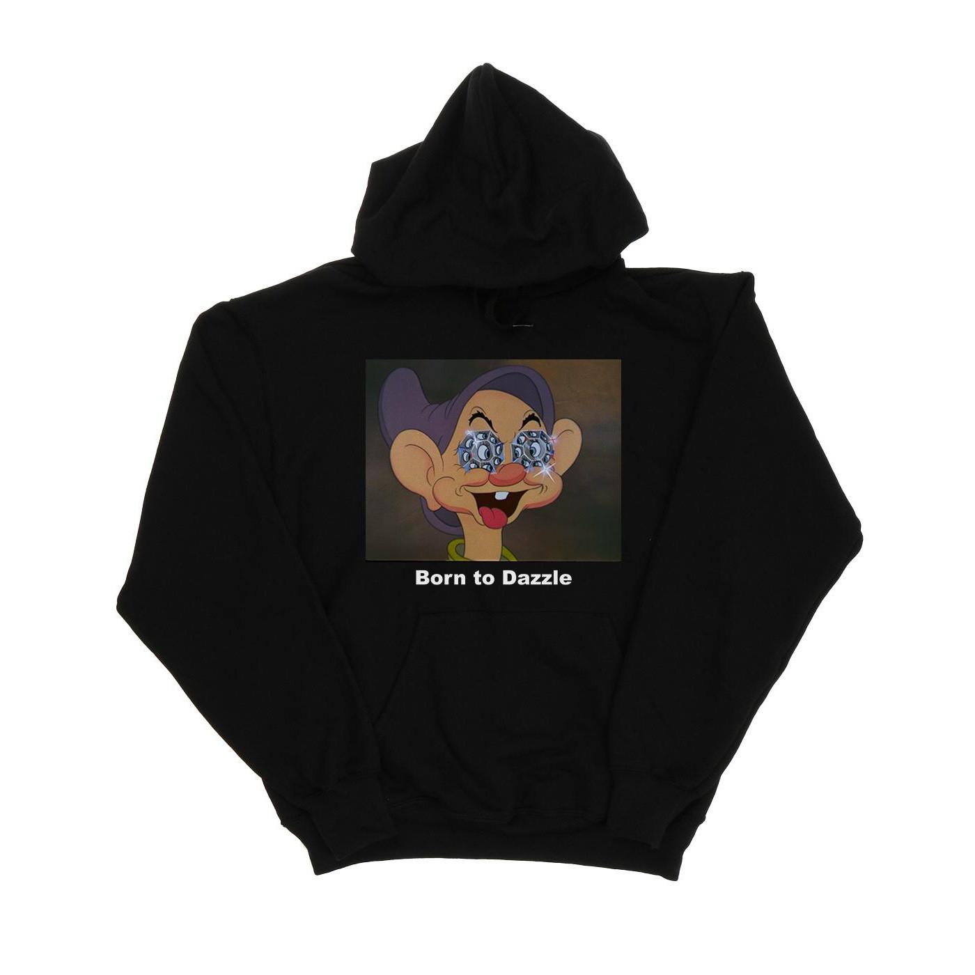 Image of Dopey Born To Dazzle Kapuzenpullover Unisex Schwarz 128