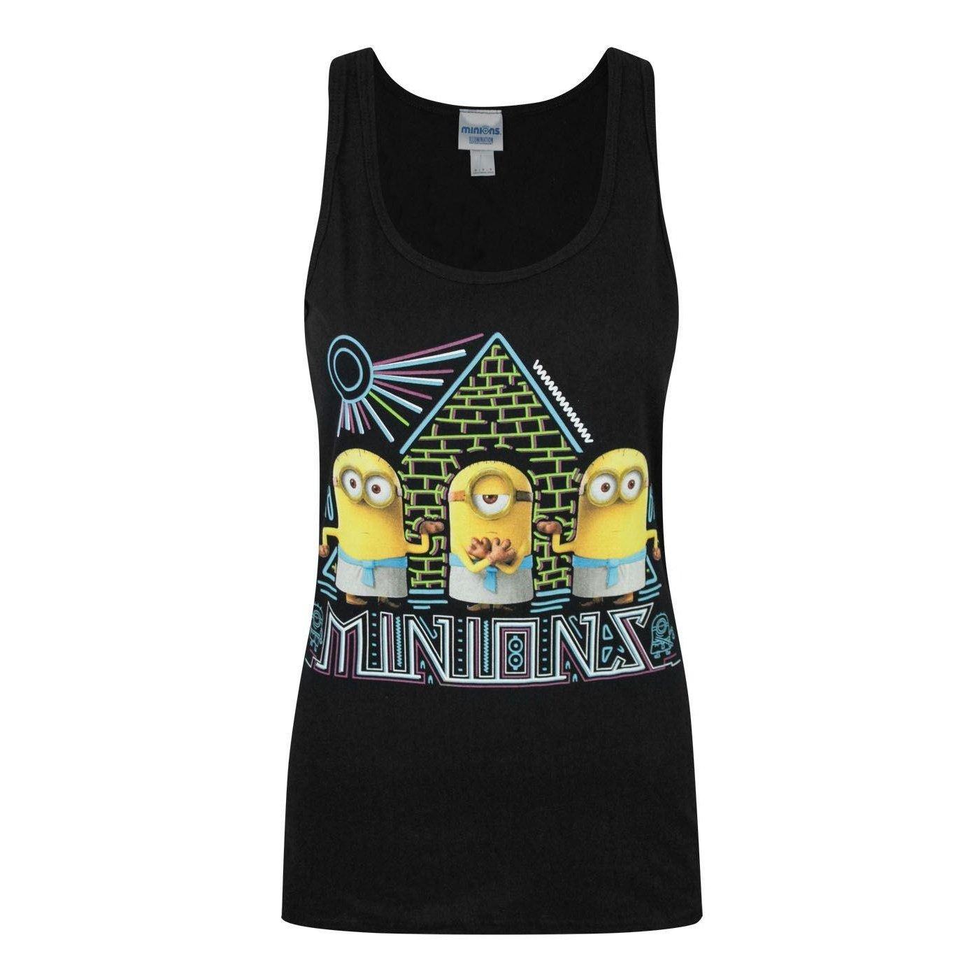 Image of Tanktop Mit Motiv Und Pyramiden Damen Schwarz XXL