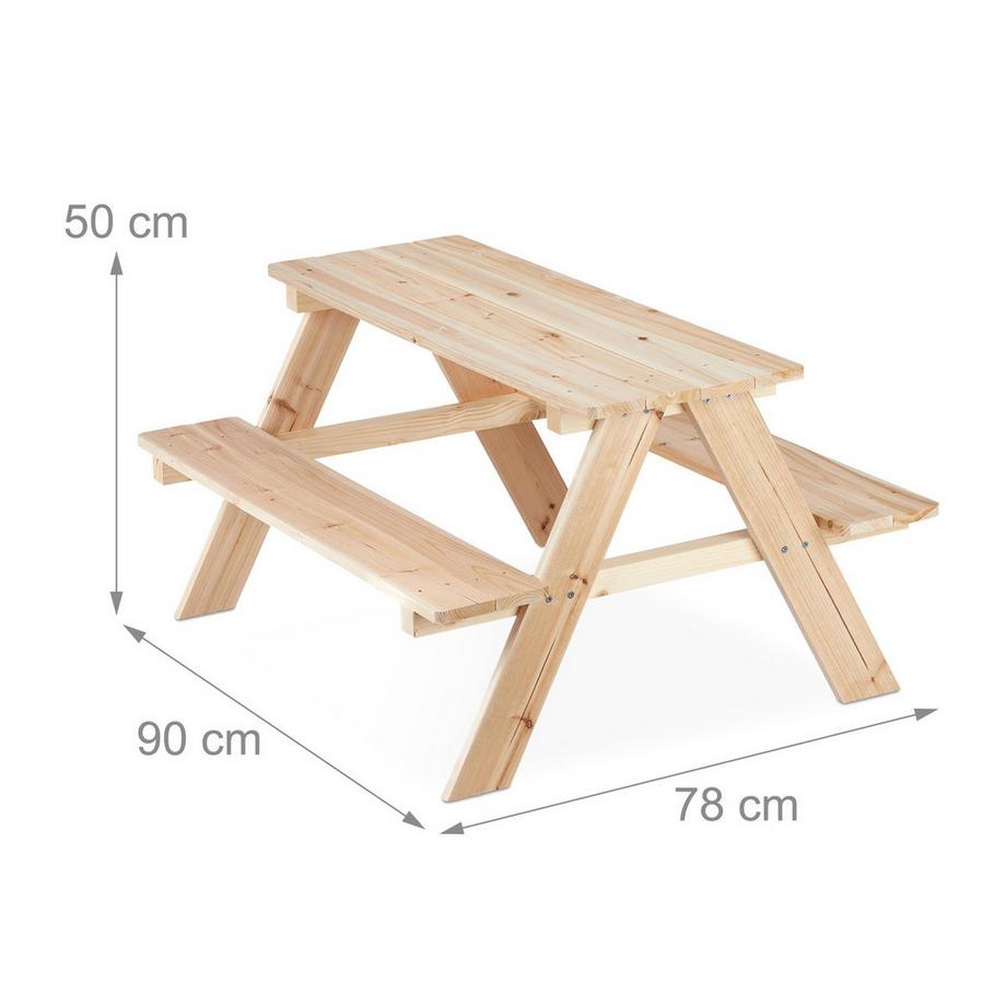 B2X  Table de pique-nique pour enfants 