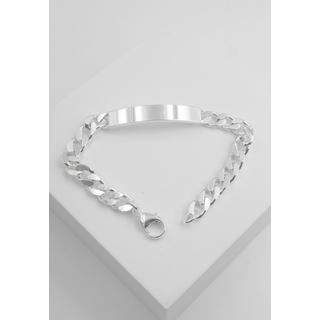 MUAU Schmuck  Bracelet d'identité en argent 925, 7mm, 19cm 