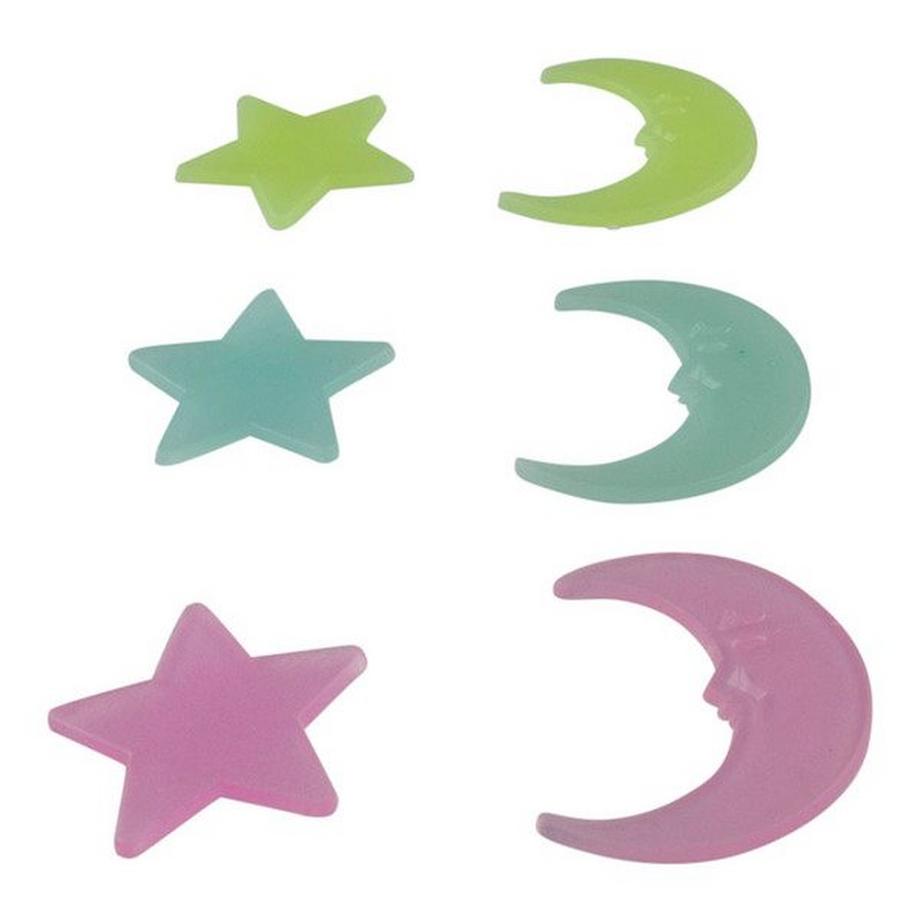 Gameloot  Decorazioni Glow in the Dark - Lune e Stelle 