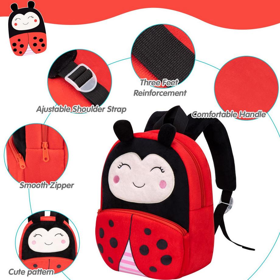 Only-bags.store  Sac à dos jardin d'enfants sac d'école en peluche animaux mignons 