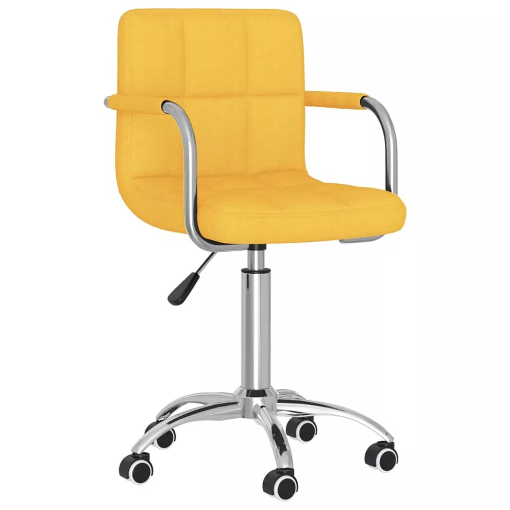 VidaXL - Chaise de salle à manger tissu, One Size, Jaune Bariolé