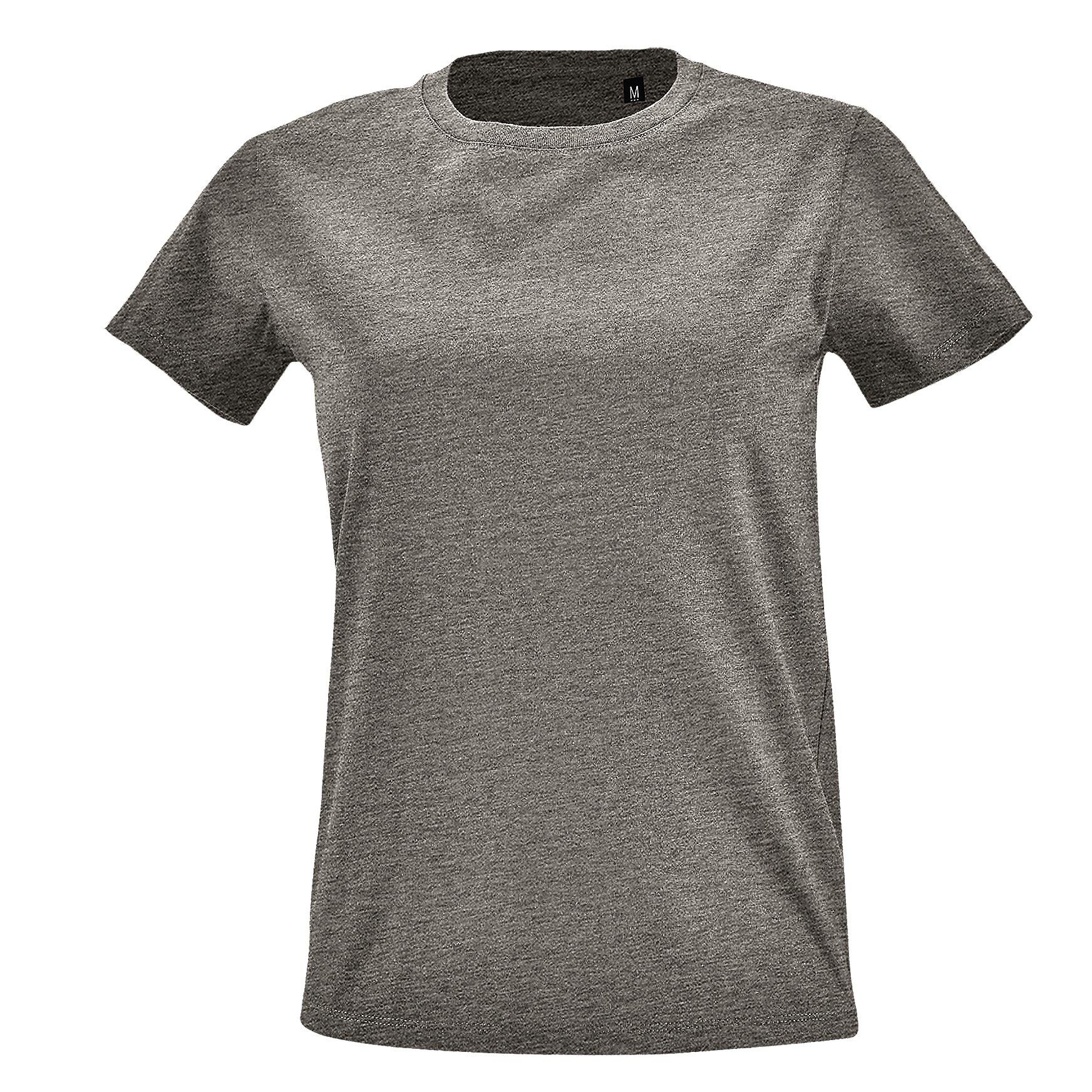 Image of Tshirt, Kurzärmlig Damen Taubengrau XXL