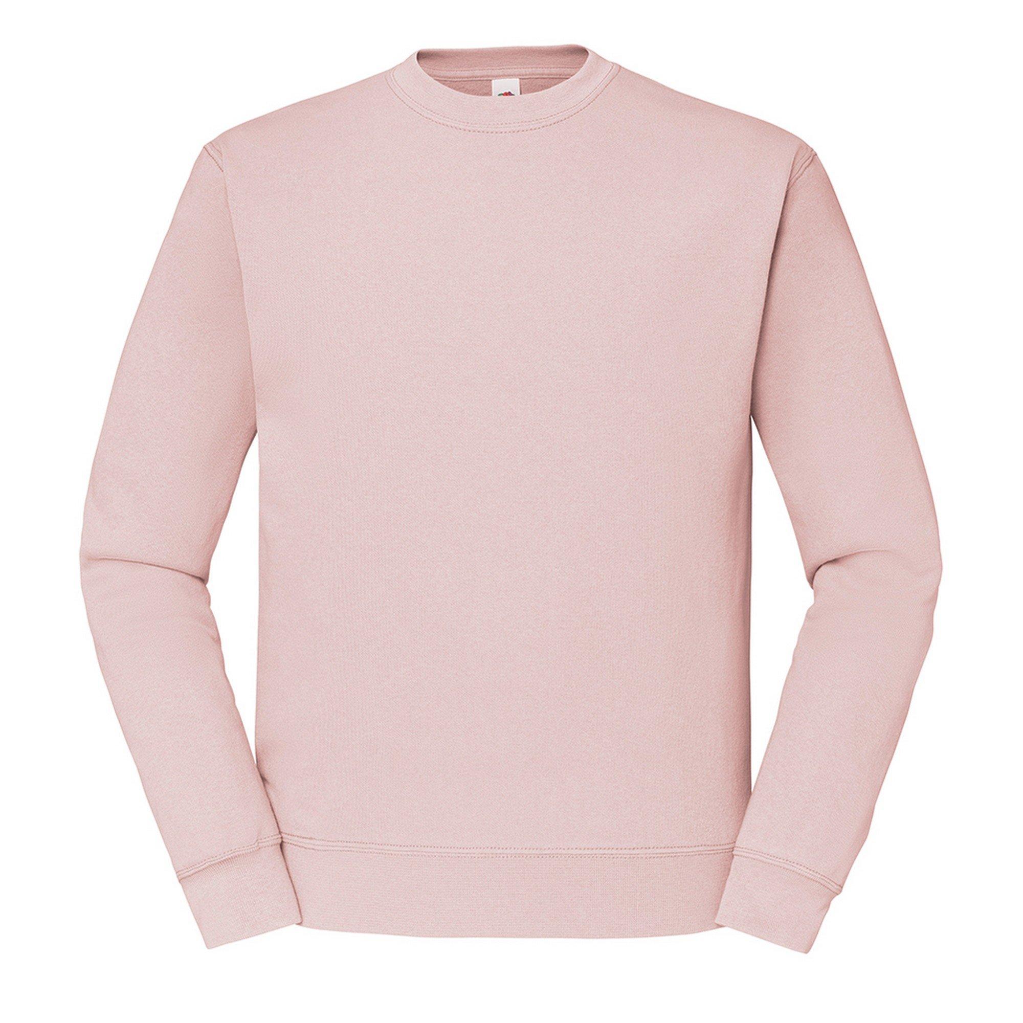 Image of Klassik Drop Schulter Sweatshirt Herren Pink Teal M