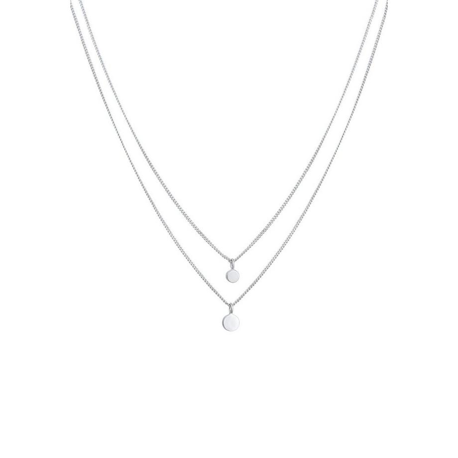 Elli  Collier Femmes Couches Plaquette Basique Avec Cristal 